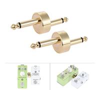 Walfront Conector de Pedal de Efecto de Guitarra, Acoplador Tipo Z, Transmisión de Señal de bajo Ruido, Diseño que Ahorra Espacio para Accesorio de Placa de Pedal de Guitarra