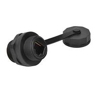 Walfront Conector RJ45 IP67 con Contactos de Cobre para Cables Cat5 Cat6 Alta Conductividad Ideal para Aplicaciones de Redes en Exteriores (Núcleo + 2 cáscara)