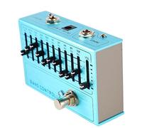 Walfront Controlador de Banda de Instrumentos 10 Bandas EQ Preamplificador de Tono de Guitarra Material de Aleación de Aluminio Ajuste de Volumen de Guitarra para Niños Amigos Amantes de