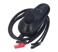 Walfront Controlador de Palanca de Mando para Silla de Ruedas Eléctrica DC24V 45A, Material de Aluminio, Reemplazo de Control Flexible para Silla de Ruedas y Bicicleta con Conector de Freno