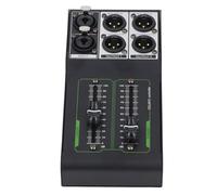 Walfront Controlador de Volumen Pasivo Atenuador Estéreo Perilla de Volumen de 70 Mm con 1 Entrada 2 Salidas Conectores Chapados en Oro para PC Tarjeta de Sonido DAC Teléfono Inteligente