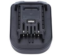 Walfront Convertidor Adaptador de Batería para Material ABS de 20 V con Diseño Compacto y PCBA Incorporado para Herramientas Eléctricas y Accesorios Eléctricos (con USB)