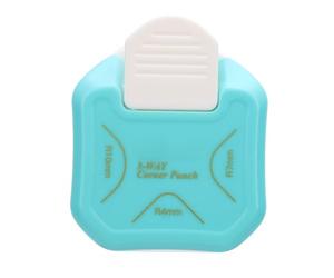 Walfront Corner Rounder Punch 3 en 1 Paper Corner Cutter R4MM R7MM R10 Mm para Cortar Diferentes Esquinas, Proyectos de Bricolaje, Fabricación de Tarjetas y álbumes de Recortes