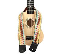 Walfront Correa Exótica para Ukelele Arcoíris, Material de Nailon Ajustable, Cómoda para Todos los Jugadores, Perfecta para los Amantes del Ukelele, de 50 a 70 Cm de Longitud