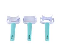 Walfront Cortador de Celosía de Masa con Rodillo Cortador, Material Plástico, Juego de Herramientas para Enrollar Masa de 3 Piezas para Pasteles, Galletas, Galletas para el Hogar y la Cocina