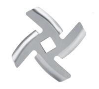 WALFRONT Cortador de Placas para Picadora de Carne de Acero Inoxidable, Picado Rápido, Fácil de Instalar y Apto para Lavavajillas, Ideal para Cocinar en Casa (Hoja pequeña de 46 mm de largo)