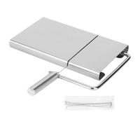 Walfront Cortador de Queso, Herramienta de Cocina de Acero Inoxidable con Ergonómico, Versátil para Cortar Queso, Mantequilla, Jamón, Pan, Ideal para Chefs Caseros
