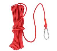 Walfront Cuerda de Nylon de Pesca de imán 20M, Cuerda de Trenza de Seguridad con Alta Resistencia y Fuerza de tracción para Rescate y Caza de Tesoros con Mosquetón