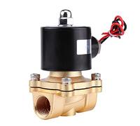 Walfront DC 12V 1/2" BSPP NC Electroválvula Válvula Eléctrica Magnética de Aleación de Zinc para Combustibles de Aire Gas