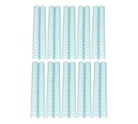 Walfront de Encuadernación de Plástico con 30 Anillas para 150 Páginas de Papel A4 de 19 Mm de Diámetro, Compatibles con 30, 26 y 20 Agujeros, Ideales para Informes, Presentaciones y (verde claro)