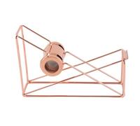 Walfront Dispensador de Cinta Hueca de Metal Soporte de Cinta de Escritorio de Oro Rosa con Rodillo de Metal y Hoja Afilada Organizador de Escritorio Elegante para Uso en el Hogar, Oficina y Escuela