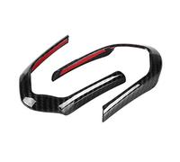 Walfront Embellecedor del Volante Pegatina Decorativa Plástico ABS Estilo Fibra de Carbono Marco del Volante Brillante Ligero Protección Fácil de Instalar para Modelos M Sport (patrón de fibra de