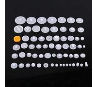 Walfront Engranaje de Plástico Doble, Engranaje de Motor Juego de Ruedas Modelo de Automóvil de Bricolaje para Robot de Coche de Motor de Juguete DIY(64 Tipos)