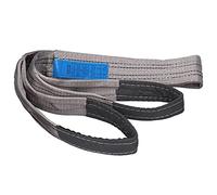 Walfront Eslinga De Elevación 4T PES, Correas De Cuerda De Alambre, Correa Engrosada De Alta Resistencia, Gris, Compatible con Camión, Remolque, Embarcación, 2 Meters (6.6ft)