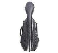 Walfront Estuche para Violín de Tamaño Completo 4/4, Carcasa Dura de Fibra de Carbono con 2 Correas para los Hombros, Mochila Resistente a la Intemperie para Músicos