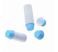 Walfront Forros de Papel para Magdalenas, Vasos de Papel Revestido para Hornear, 100 Unidades, 2 X 1,5 X 1,2 Pulgadas, Resistentes a Altas Temperaturas, 8 Colores, para Magdalenas, Fiestas, Bodas,