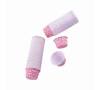Walfront Forros de Papel para Magdalenas, Vasos de Papel Revestido para Hornear, 100 Unidades, 2 X 1,5 X 1,2 Pulgadas, Resistentes a Altas Temperaturas, 8 Colores, para Magdalenas, Fiestas, Bodas,