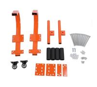 WALFRONT Gancho de Escalera de Techo de Acero con Estabilizador de Escalera de Extensión de Rueda, Barra en T con Agarre de Goma para Prevención de Daños