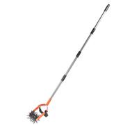 Walfront Herramienta de Cultivador de Jardín, Cultivador Manual de Acero Inoxidable con Ajustable, Hoja de Desmalezado y Aflojador de Suelo Resistente para Resiembra de Césped, Mezcla de Suelo, (4