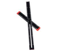 Walfront Herramienta de Medición Cuadrada en T Ajustable, Combinación Multifuncional Cuadrada, 60 Cm de Longitud, Diseño Negro, Regla de ángulo de Aleación de Aluminio para Carpintería