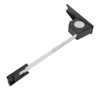 Walfront Herramienta de Medición de Medidor de Estatura ABS con Cinta Retráctil Regla de Medición Manual de 2 M 6,6 Pies Lectura Precisa para el Hogar Familia Adultos y Niños (BLACK)