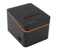 Walfront Impresora POS Impresora Térmica de Recibos USB de 80 Mm Máquina de Marcado de Cocina para Restaurante con Cortador Automático 250 Mm/s (Enchufe Europeo 800W)