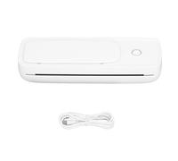 Walfront Impresora Térmica Portátil BT, Impresora Móvil Mini A4 de 200dpi sin Tinta con Batería Integrada para Viajes en Casa y Oficina