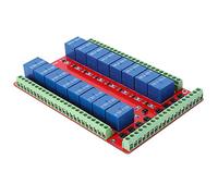 WALFRONT Interfaz de Módulo de relé de 16 Canales con Optoacoplador para Control Industrial DC 5V 12V 24V para PLC HVAC y Sistemas de Carbón Pulverizado (DC24V)