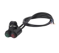 Walfront Interruptor de Manillar de Motocicleta, Interruptor de Luz Antiniebla de Aleación de Aluminio, 12 V, 10 A, con 2 Controles Separados para Manillares de 7, 8 y 22 Mm para Conductores de (D)