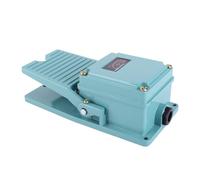 Walfront Interruptor de Pedal, Controlador de Pedal de Aleación de Aluminio con Textura Antideslizante, Contactos Plateados AC 380V 15A, Control Preciso para Torno de Dispositivos de Soldadura de