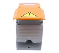 Walfront Interruptor de Pedal, Pedal de Control de Pie de Aleación de Aluminio con Contactos de Aleación de Plata, 10 A AC380 V DC220 V, Controlador Industrial Antideslizante de Reinicio Automático