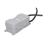 Walfront Interruptor de pie Interruptor de Encendido y Apagado de aleación de Aluminio Interruptor de Pedal Antideslizante 250V 10A para Control de automatización