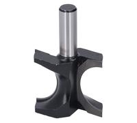 Walfront Juego de Brocas de Fresadora de Punta Redondeada con Vástago de 1/2 Pulgada, Cortador de Fresado Semicircular de Carburo para Carpintería, Fácil de Instalar y Adecuado para