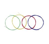 Walfront Juego de Cuerdas para Ukelele, Material de Nailon, Sonido Claro, 4 Colores Disponibles para Músicos y Entusiastas (multicolor)