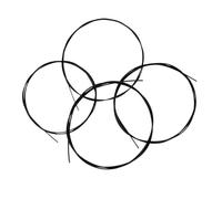 Walfront Juego de Cuerdas para Ukelele, Material de Nailon, Sonido Claro, 4 Colores Disponibles para Músicos y Entusiastas (BLACK)