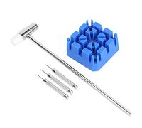 Walfront Juego de Herramientas de Reparación de Relojes para Quitar Eslabones, Kit de Martillo de Acero y ABS para Ajustes de Correa de Reloj, Fácil de Usar para Entusiastas de los Relojes
