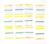 Walfront Juego de Inductor de 120 Piezas, Inductor Eléctrico, Paquete de Inductor de Anillo 1/4W Color Ring Inductancia de 12 Tipos 1UH ~ 1MH