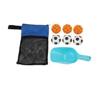 Walfront Juego de Lanzamiento de Playa Al Aire Libre, Pala de Bolas de PVC y Bolsa de Malla para Diversión Familiar y Desarrollo de Habilidades Motoras