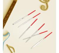 Walfront Juego de Limas de Guitarra de 10 Piezas, Herramienta Luthier Duradera de Cuerpo Metálico para Reparación de Violín de Guitarra con Múltiples Formas