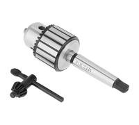 Walfront Juego de Mandril de Taladro Portabrocas Tipo Llave de Acero con Alto Contenido de Carbono Capacidad de 1 13 Mm con Eje MT2 B16 para Mini Torno y Perforadora Centrado Perforación Roscado