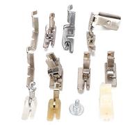 Walfront Juego de Prensatelas de 12 Piezas, Accesorios para Máquinas de Coser de Acero Inoxidable para Acolchar, Guía de Precisión y Suministros de Costura para Máquinas Antiguas y Proyectos de