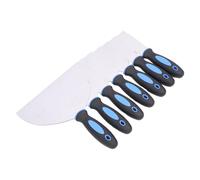 Walfront Juego de Raspadores de Masilla de Acero Inoxidable de 6 Piezas con Bolsa de Almacenamiento, para Papel Tapiz de Yeso y Paneles de Yeso