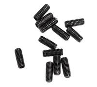 WALFRONT Juego de Tornillos de Altura de Sillín de 12 Piezas, Juego de Ajuste de Metal, Piezas Duraderas de Puente de Guitarra para Reparaciones de Guitarra Eléctrica (BLACK)