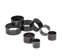 Walfront Juego de Troqueles de Corte de Cuero, 8 Piezas, Herramienta de Perforación de Corte Redondo de Acero de Aleación de 25 Mm a 60 Mm para Manualidades de Artículos de Cuero