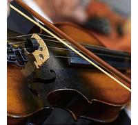 Walfront Kit de Accesorios de Paño de Limpieza de Puente de Madera de Arce Silenciador de Goma de Cuerda de Violín 4 en 1 para Músicos