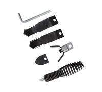 WALFRONT Kit de Accesorios para Taladro de Barrena de Drenaje, Juego de Cabezales de Corte de Acero Inoxidable para Máquina de Dragado de Tuberías, Compatible con Cables de 5/16 3/4 Pulgadas para