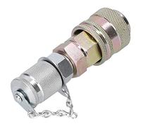 Walfront Kit de Acoplamiento de Prueba de Presión Hidráulica Conector de Acoplamiento Rápido Adaptador de Prueba de Presión Hidráulica Enlace Roscado Suministros Industriales G1/8