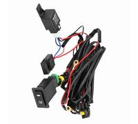 WALFRONT Kit de Cableado de Interruptor de Luz Universal de Niebla 12V 40A Relé Ideal para Luces LED de Carretera Electronicswitch Light Bar Kit con Instalación Fácil de Instalación Universal para