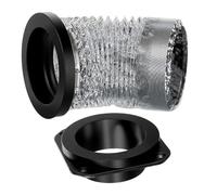 Walfront Kit de Conector de Ventilación Magnético para Secadora, Kit de Acoplamiento de Conducto de Aire de Aleación de Aluminio, Resistente Al Calor y Hermético con Manguera de 14