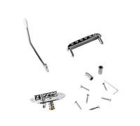 Walfront Kit de Cordal de Puente de Guitarra Eléctrica, Juego de Cordal de Puente de Guitarra de Metal, de Eléctrica, de Montura de Rodillo, de Trémolo Vibrato, para